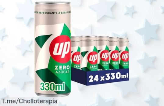 Disfruta 7 UP cero lima limón en pack 24 latas sabor clásico sin azúcar precio loco y descuento brutal nunca visto aprovecha este super chollo oferta limitada corre ya