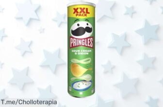 Disfruta Pringles Sour Cream & Onion con sabor cremoso y cebolla que explota en tu boca a precio loco oferta nunca vista corre antes de que se acabe este super chollo