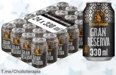 Disfruta cruzcampo gran reserva 24 latas con malta tostada y espuma cremosa a un precio loco nunca visto aprovecha este ofertón limitado ¡compra ya!
