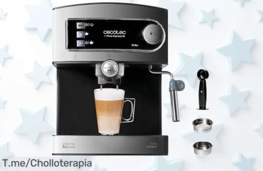 Disfruta el cafecito perfecto con Cecotec Power Espresso 20 y sus 20 bares para doble café cremoso a un precio loco que no vuelve corre ahora oferta limitada