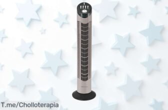 Disfruta el frescor inmediato con el ventilador de torre Cecotec súper silencioso motor cobre tres velocidades ¡ofertón y descuento brutal por tiempo limitado compra ya!