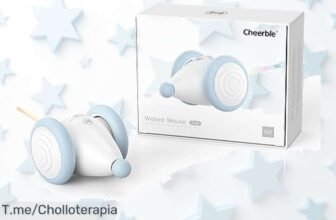 Diviértete con el ratón Cheerble para gatos luces LED y movimiento automático un super chollo con descuento brutal a precio de ganga solo por tiempo limitado corre ya