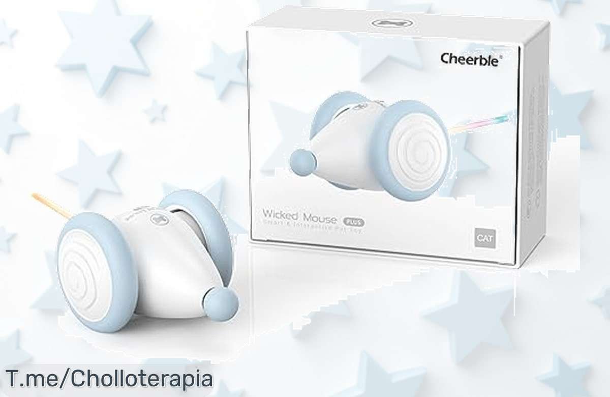 Diviértete con el ratón Cheerble para gatos luces LED y movimiento automático un super chollo con descuento brutal a precio de ganga solo por tiempo limitado corre ya