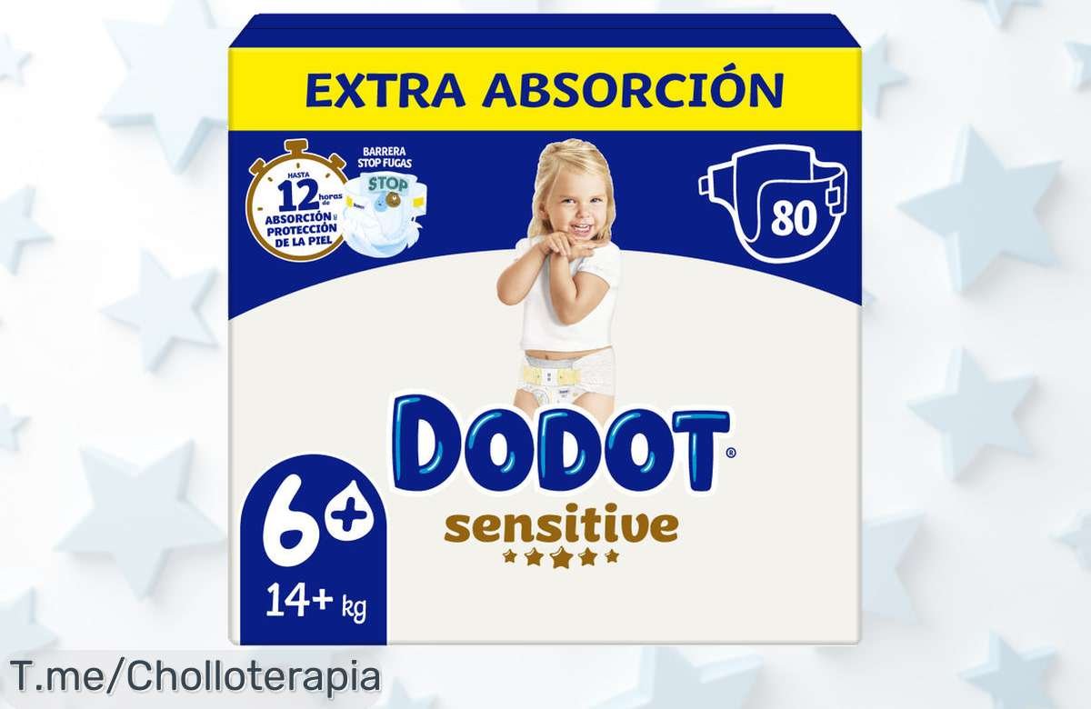 Dodot Sensitive extra pack mensual sorpresa con caída de precio brutal súper chollo para cuidar a tu bebé sin complicaciones aprovecha este ofertón único antes que se agote