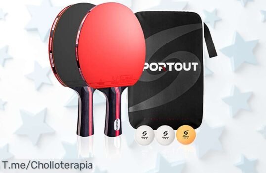 EasyRoom juego de ping pong pro con mango antideslizante para controlar como un crack aprovecha este ofertón con descuento brutal y precio loco limitado actúa ya