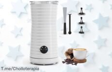 Espumador de leche 4 en 1 listo en 2 minutos con limpieza súper fácil disfruta de la espuma perfecta aprovecha este ofertón y precio loco limitado ¡corre!