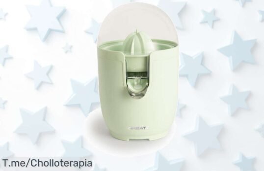 Exprimidor eléctrico 90W con depósito de 280 ml a precio loco exprime tus frutas en segundos disfruta zumo natural oferta limitada corre que vuela jamás visto