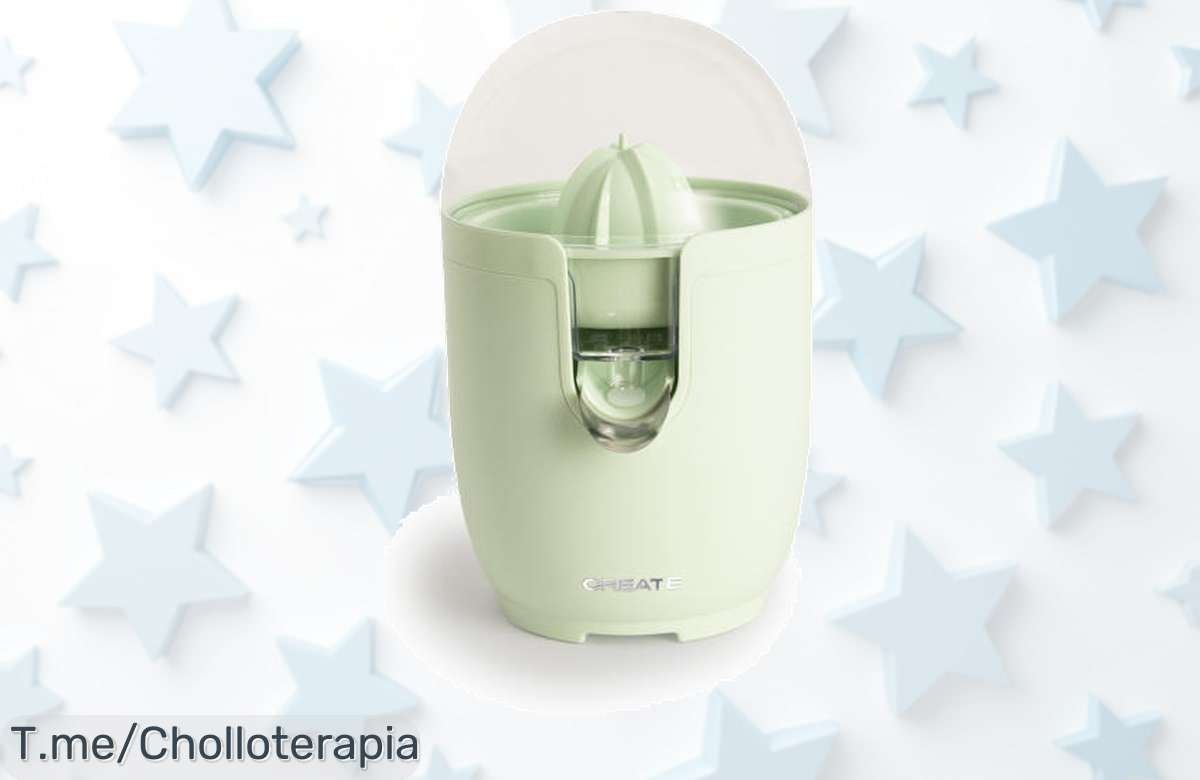 Exprimidor eléctrico 90W con depósito de 280 ml a precio loco exprime tus frutas en segundos disfruta zumo natural oferta limitada corre que vuela jamás visto