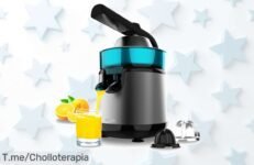 Exprimidor eléctrico Cecotec 120W con dos conos para todos tus cítricos ahora a precio loco y sin gotear ¡no dejes escapar este ofertón limitado!