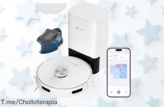 Ezviz robot aspirador con succión brutal de 28000 Pa y autovaciado un ofertón de precio loco nunca visto para limpiar sin esfuerzo compra ya que es oferta limitada