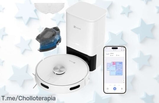 Ezviz robot aspirador con succión brutal de 28000 Pa y autovaciado un ofertón de precio loco nunca visto para limpiar sin esfuerzo compra ya que es oferta limitada