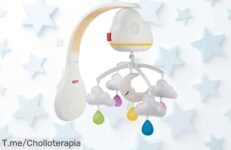 FisherPrice móvil nubes y lunas con luces que se encienden solo cuando tu bebé llora aprovecha este ofertón con descuento brutal y precio de ganga limitado ¡Corre ya!