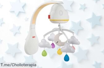 FisherPrice móvil nubes y lunas con luces que se encienden solo cuando tu bebé llora aprovecha este ofertón con descuento brutal y precio de ganga limitado ¡Corre ya!