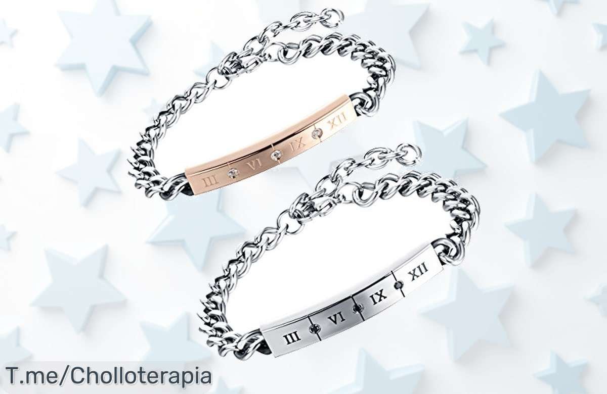 Flongo brazalete en acero inoxidable con números romanos el regalazo sporty que tu pareja adorará disfruta este ofertón y precio loco por tiempo limitado corre antes que acabe