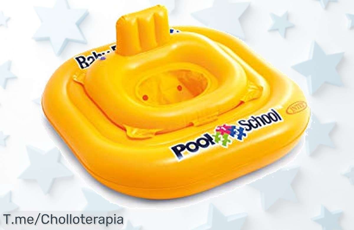 Flotador bebé Intex con 4 cámaras súper seguro para peques, un super chollo con descuento brutal y precio de ganga que se agota ¡aprovecha ya este ofertón nunca visto!