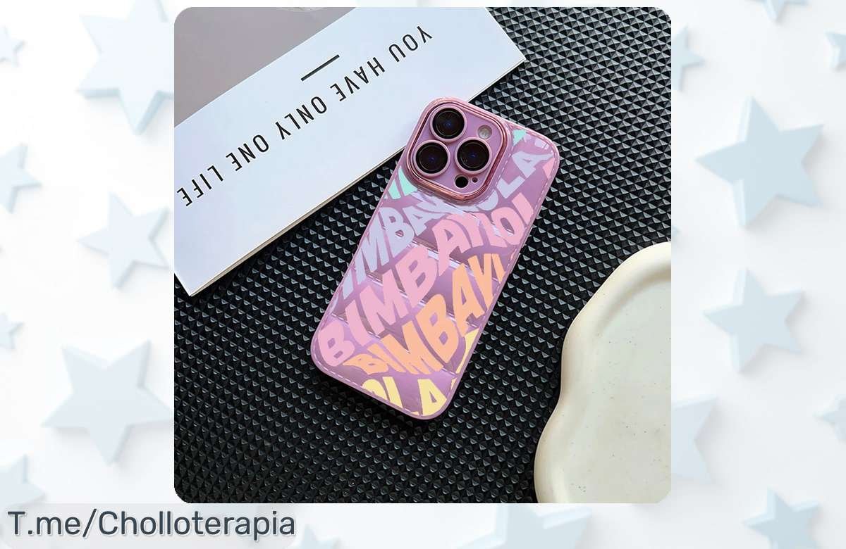 Funda de teléfono BBimbaES 3D acolchada super chollo con protección total para tu iPhone sujeta este ofertón ahora con un descuento brutal nunca visto ¡apresúrate!
