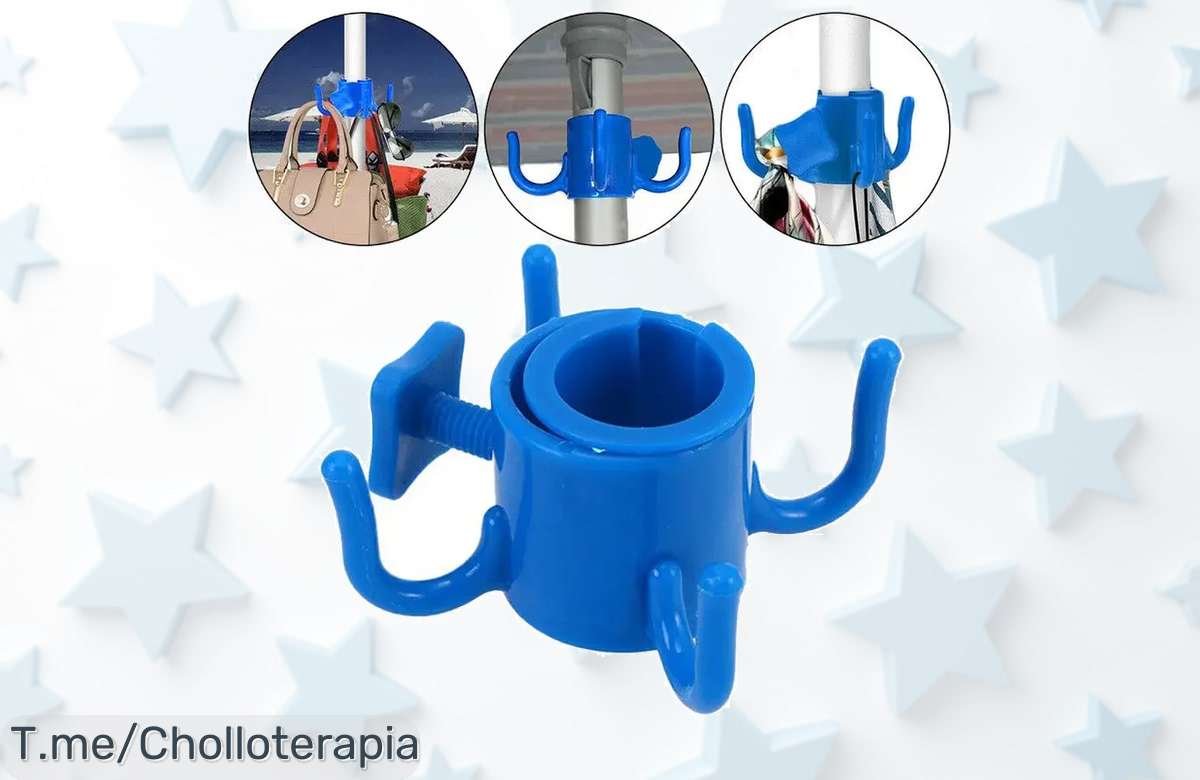 Gancho para sombrilla súper resistente con descuento brutal no visto antes cuelga toallas y bolsas fácil aprovecha este ofertón precio loco limitado compra ya o lo perderás