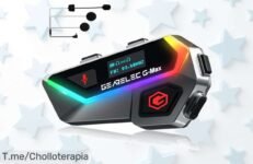 Gearelec GMAX manos libres para moto con conexión rápida y sonido potente sin ruidos aprovecha este ofertón con descuento brutal por tiempo limitado actúa ya
