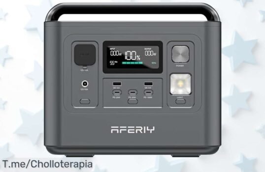 Generador solar portátil aferiy 800W con carga rapidísima en 1 hora ofrece potencia para 8 dispositivos en un precio loco y descuento brutal que no puedes dejar pasar ¡compro ya!