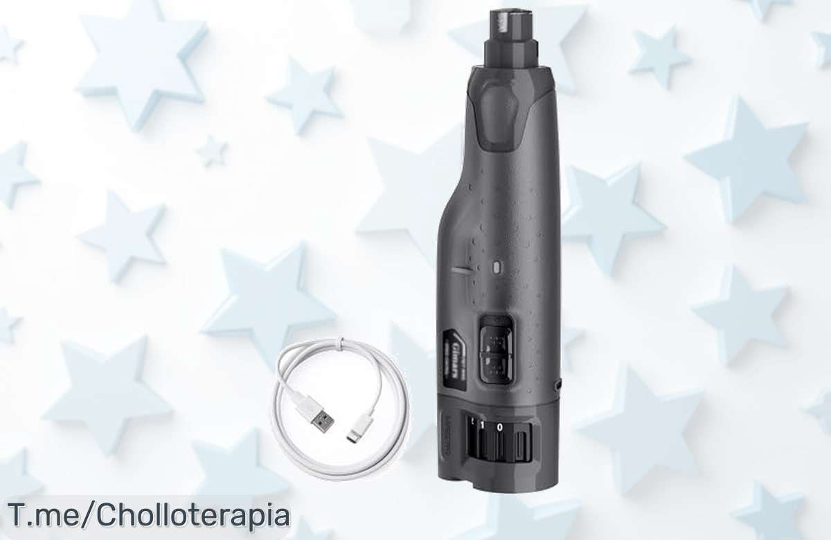 Gimars lima de uñas para perros con 6 velocidades y doble luz led precio loco corte seguro sin ruido súper chollo oferta limitada cómprala ya antes que se acabe