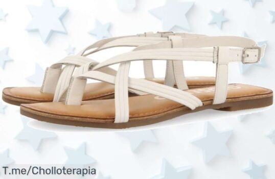 Gioseppo sandalias blancas de piel con tiras cruzadas precio loco y descuento brutal renueva tu estilo ya no dejes pasar este ofertón exclusivo compra antes que vuelen