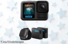 GoPro HERO13 Black con doble batería Enduro y mando sumergible precio loco calidad profesional videos en 5,3K nunca visto aprovecha este ofertón antes que desaparezca