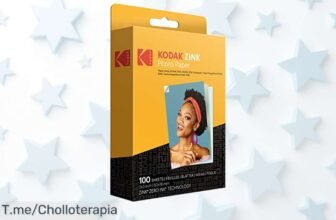 Guarda tus mejores recuerdos con papel Kodak Zink 2x3 en oferta nunca vista disfruta color vibrante y resistente al agua a precio loco aprovecha ya este ofertón limitado