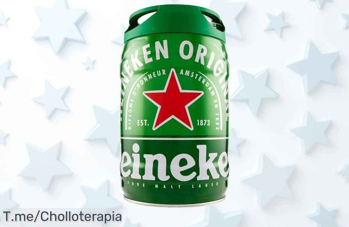 Heineken lager pack barril 2x5000ml sabor fresco y auténtico never seen antes a precio loco un super chollo que no puedes dejar pasar corre ya oferta limitada