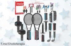 Heystop accesorios 10 en 1 para Nintendo Switch con palos de golf juego y diversión garantizada a precio loco aprovecha este ofertón único con descuento brutal ya