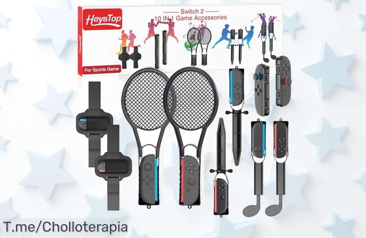 Heystop accesorios 10 en 1 para Nintendo Switch con palos de golf juego y diversión garantizada a precio loco aprovecha este ofertón único con descuento brutal ya