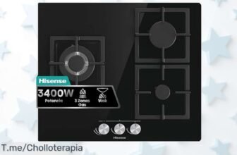 Hisense GG633B con 3 zonas de gas y autoencendido para cocinar rápido y seguro precio loco nunca visto ¡Aprovecha este súper chollo por tiempo limitado antes que se agote!