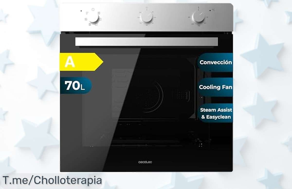 Horno Cecotec multifunción 70L con vapor y temporizador en un precio loco nunca visto prepara platos perfectos ya aprovecha este ofertón limitado antes que desaparezca