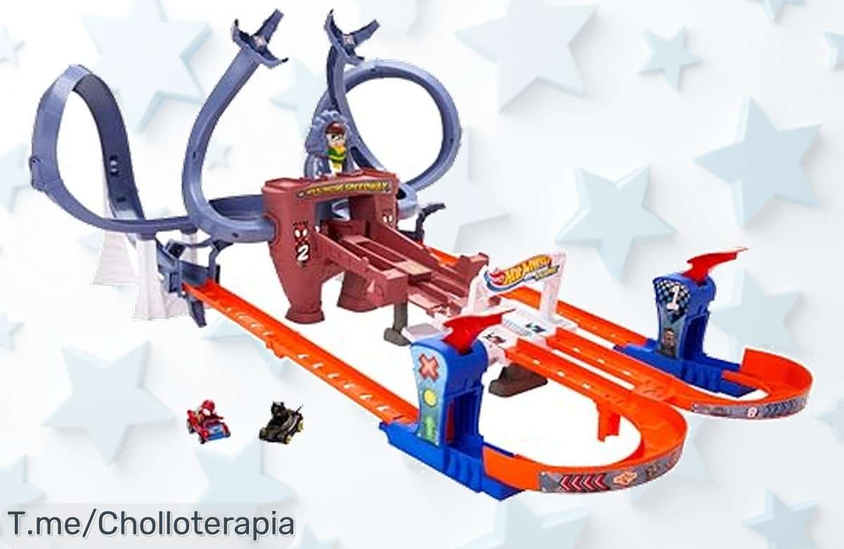 Hot Wheels SpiderMan RacerVerse con coches metálicos súper detallados y acción sin parar oferta nunca vista precio loco descuento brutal solo por tiempo limitado actúa ya
