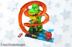 Hot Wheels TRex batalla en llamas con pista y camión metálico a escala 1:64 precio de ganga que nunca viste aprovecha este ofertón único antes que desaparezca rápido