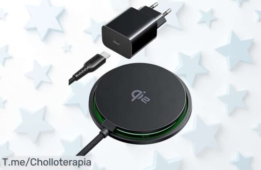 IniU cargador inalámbrico 15W con carga rápida y MagSafe es un super chollo con descuento brutal que pone tu móvil a tope no dejes escapar este ofertón único de precio loco actúa ya