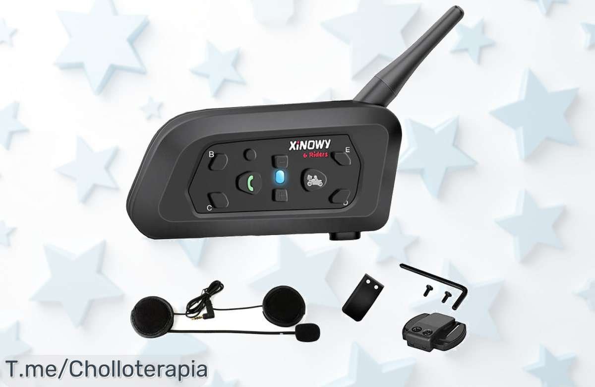 Intercomunicador Bluetooth V6 Pro con alcance de 1200m para 6 riders en estéreo y resistente al agua precio loco que no volverás a ver aprovecha este ofertón limitado compra ya