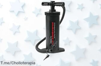 Intex hinchador mano doble velocidad con soporte para pies y boquillas universales precio loco que infla rápido aprovecha este ofertón único antes de que se agote