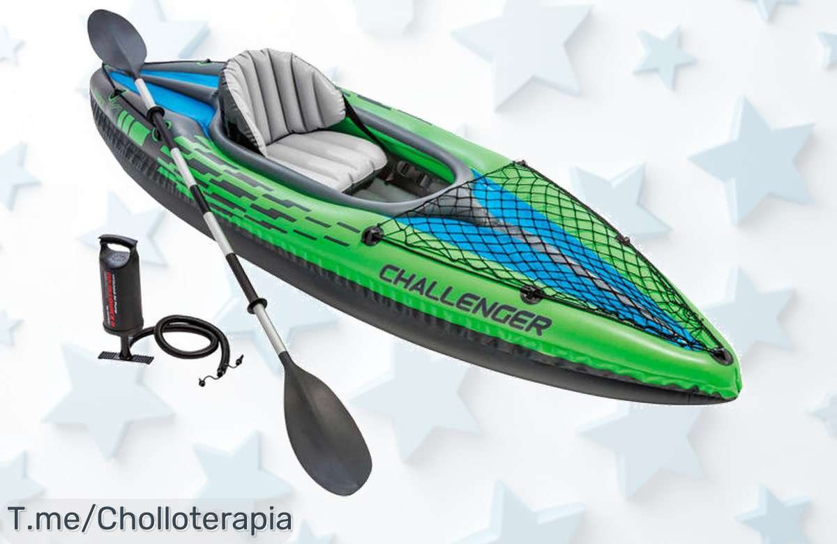 Intex kayak hinchable Challenger con kit completo listo para una aventura única descuento brutal que no puedes perder aprovecha este ofertón porque vuelan las unidades