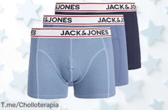 Jack & Jones 3pack de trunks súper resistentes que se adaptan a ti sin apretar con un descuento brutal precio loco y ofertón nunca visto aprovecha ya este super chollo limitado