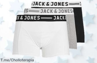 Jack & Jones 3pack trunks súper resistente con elasticidad top que no se raja ni deforma aprovecha este super chollo con descuento brutal y corre antes que acabe