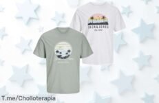 Jack & Jones pack 2 camisetas algodón verano con logo precio de ganga y descuento brutal perfecto para estilo casual ofertas limitadas que vuelan aprovecha ya