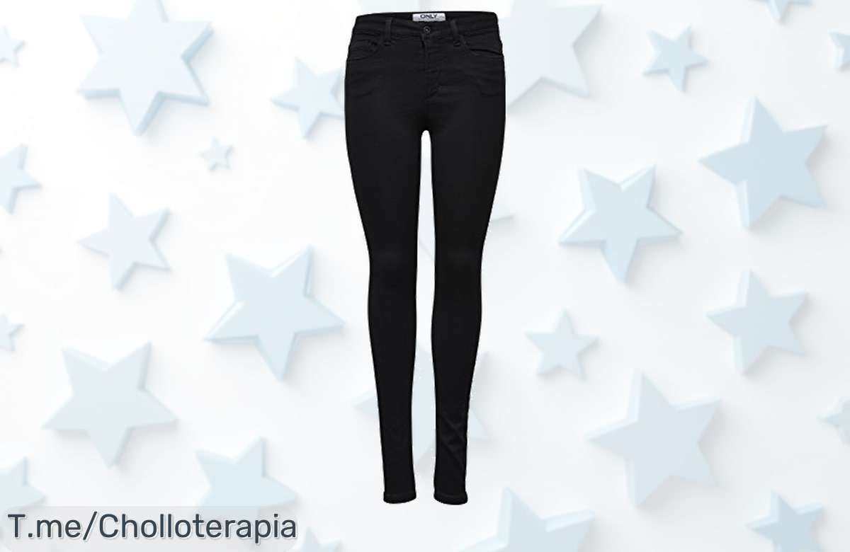 Jeans skinny Only Onlroyal Life High Sk con cierre fácil talla más grande que nunca viste ¡super chollo para realzar tu figura en un descuentazo brutal limitado! compra ya