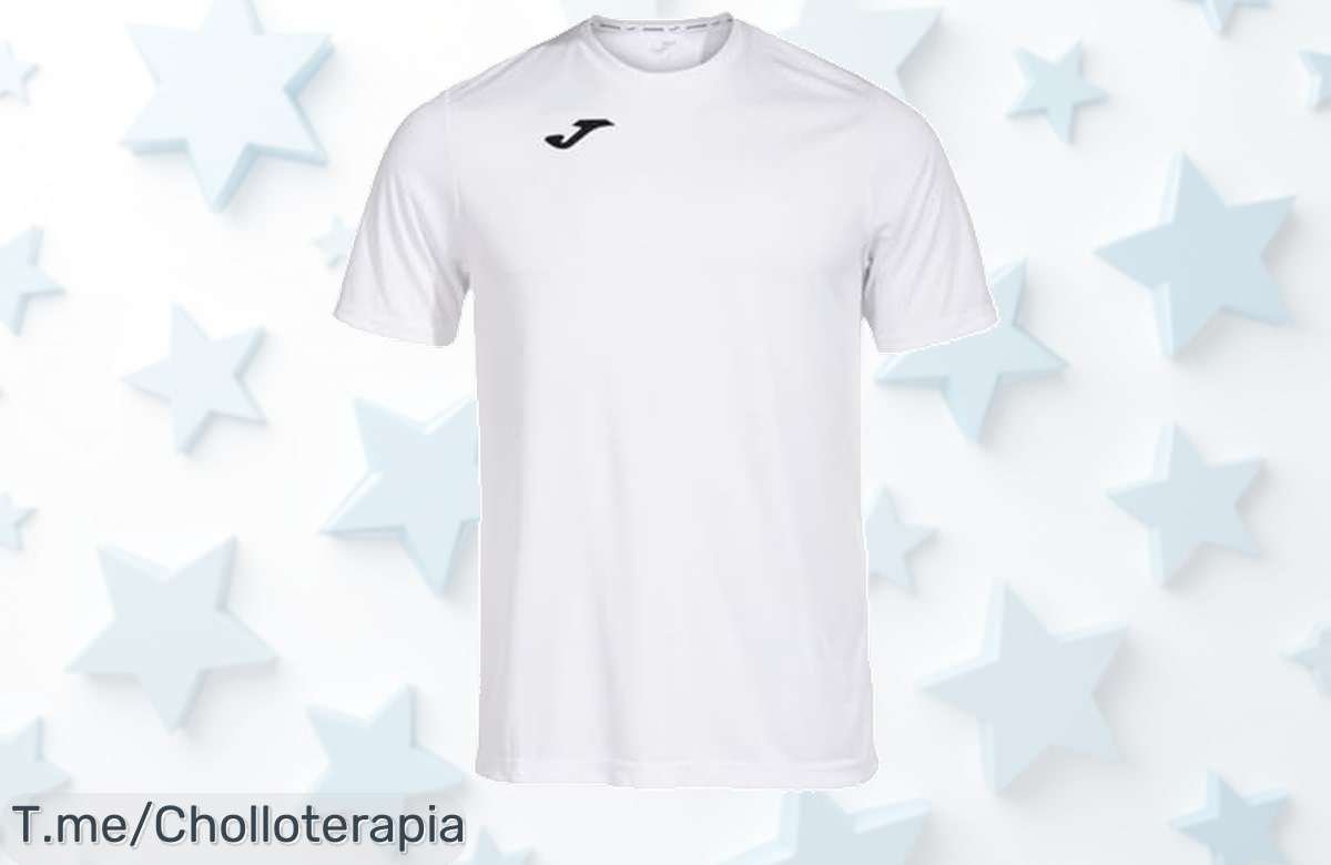 Joma Combi MC camiseta que seca rapidísimo y no te frena con su corte libre aprovecha este super chollo con descuento brutal precio de ganga limitado actúa ya