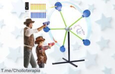 Juego de disparos con diana giratoria y reinicio automático diversión sin límites para peques ¡aprovecha este ofertón nunca visto con descuento brutal antes que desaparezca el precio de ganga