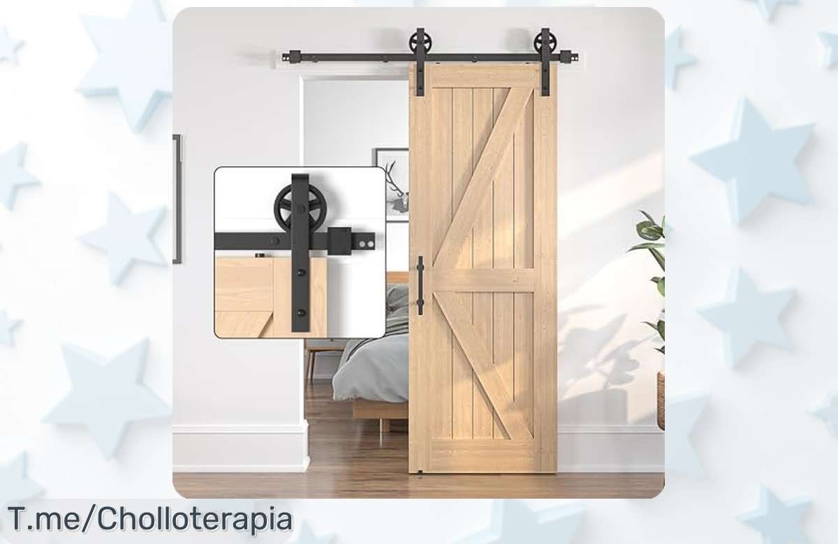 Kit de puerta corredera súper resistente y con deslizamiento suave a precio loco descuento brutal nunca visto aprovecha este ofertón único antes que se acabe