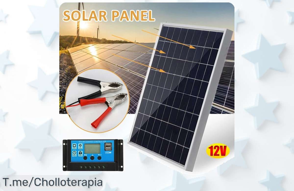 Kit solar portátil 300W y 500W con panel policristalino energía USB listo para tus aventuras ¡ofertón nunca visto precio loco descuento brutal compra ya unidades limitadas!