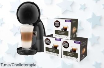 Krups Dolce Gusto Piccolo XS con modo eco y presión potente disfruta de un café cremoso en segundos a precio loco corre que este ofertón nunca visto vuela