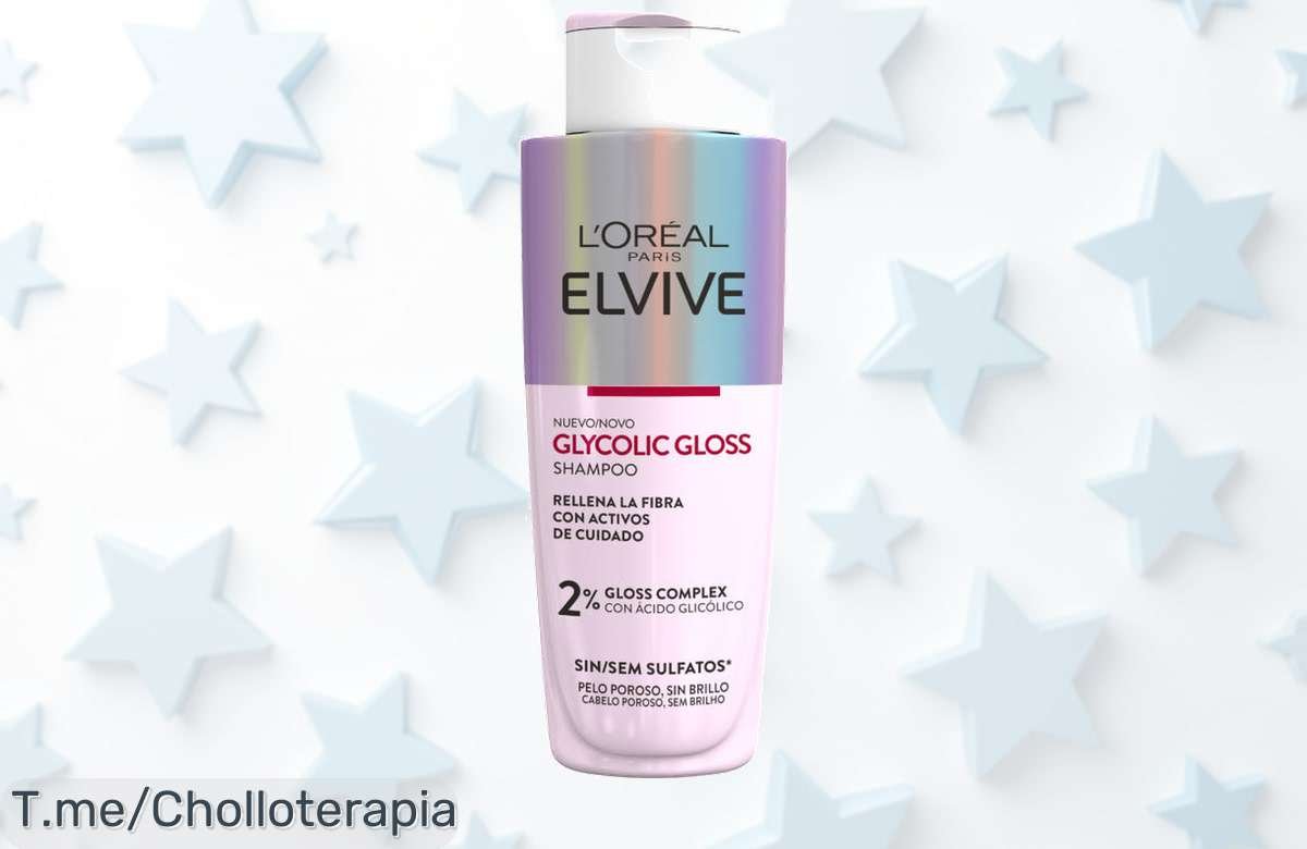 L’Oréal Elvive Glycolic Gloss para un pelo suave y brillante con ácido glicólico precio loco descuento brutal nunca visto corre por este ofertón antes de que se acabe