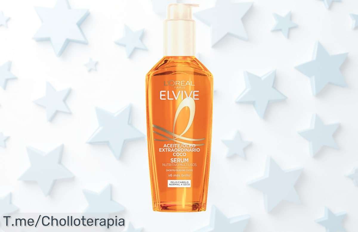 L’Oréal Elvive aceite extraordinario con coco nutre y da brillo al instante precio loco super chollo descuento brutal único corre que se acaba ya