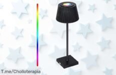 Lámpara inalámbrica regulable con 8 colores y luz hasta 20 horas en un super chollo de diseño resistente al agua aprovecha este descuentazo brutal oferta limitada compra ya